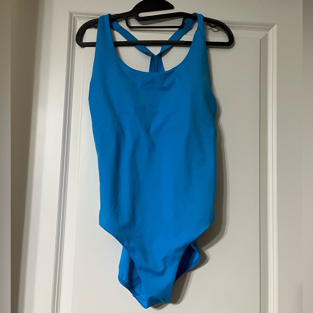 ATHLETA BLUE WOMENS SIZE L ONE PIECE SWIM SUIT - NEW WITH TAG